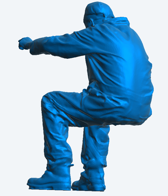 M82 – 1/14 Scale Model Truck Mechanic in Seated Pose Pointing