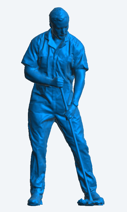 M80 1/18 Scale Model Figure Mopping the Floor