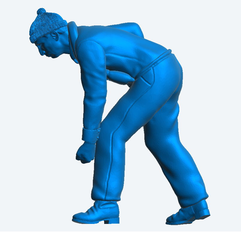 TG37B – Scale Model MTB / S-Boat / Vosper Crew Figure – Bent Over Handling Rope