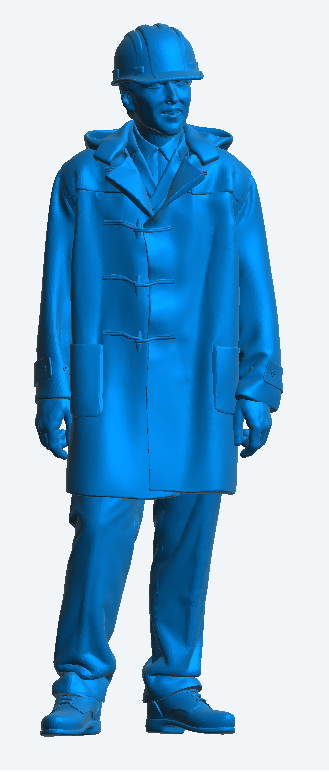 TG53C – Modern Crewman in Hard Hat & Duffle Coat | 1:30 Scale Figure