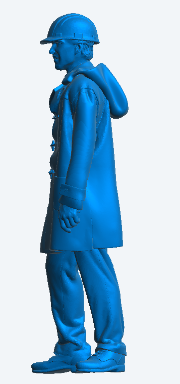 TG53C – Modern Crewman in Hard Hat & Duffle Coat | 1:30 Scale Figure