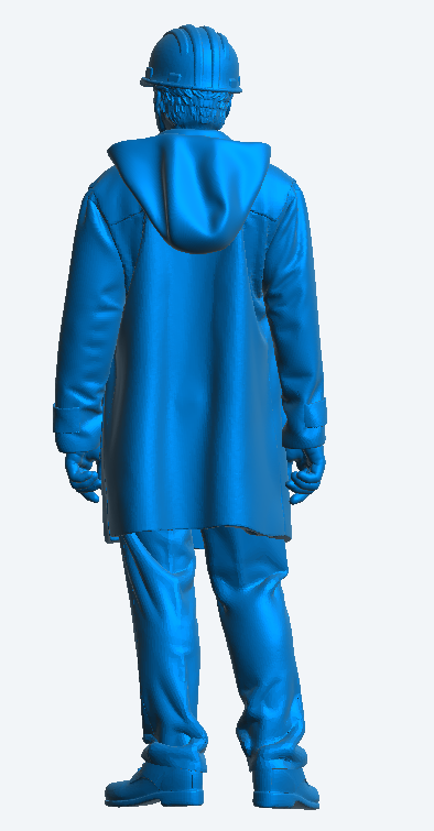 TG53C – Modern Crewman in Hard Hat & Duffle Coat | 1:30 Scale Figure