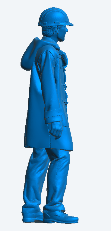 TG53C – Modern Crewman in Hard Hat & Duffle Coat | 1:30 Scale Figure