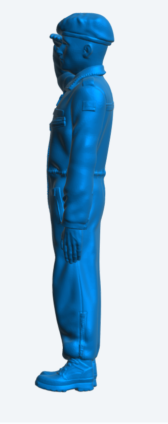 N6 Modern Royal Navy Crew Figure – Unpainted Multi-Scale Saluting Figure