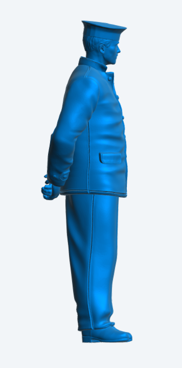 N23 Naval Crew Figure – Ratings Cap and Moleskin Jacket, Standing at Ease – Unpainted Multi-Scale