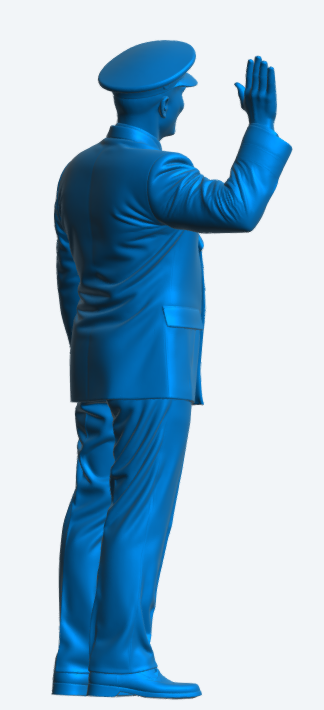 N39 Royal Navy Officer Figure – Ceremonial Uniform – Unpainted Multi-Scale Model