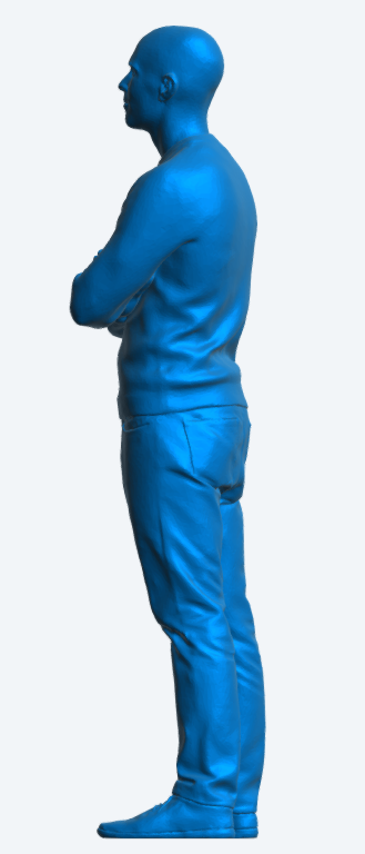 M96 – Casual Standing Male – Arms Folded Unpainted