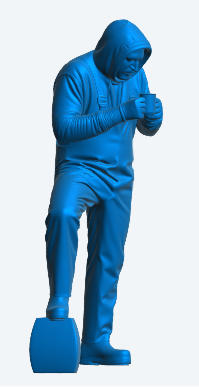 TG116 – Fisherman on lock – Tea Break Pose Unpainted