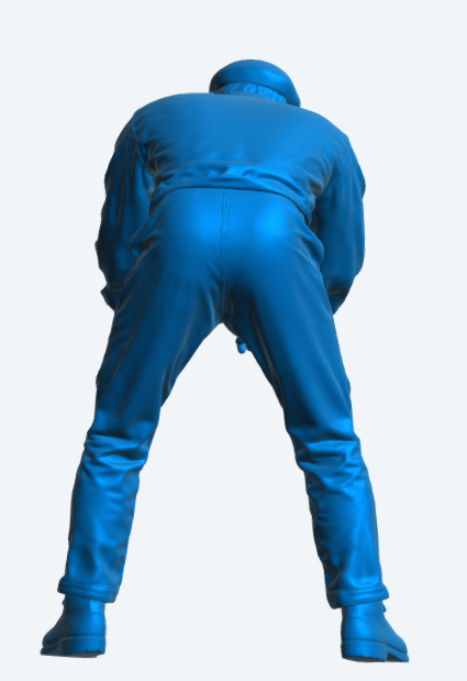 C47 Classic Gentleman Mechanic – 1950s–1960s Era Engine Work Pose, Unpainted