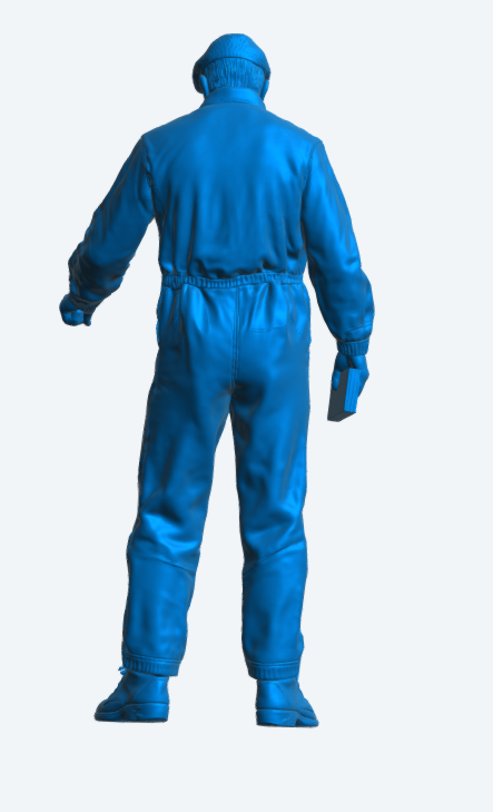 C48 Classic Gentleman Driver – Door Opening Pose with Map, Unpainted