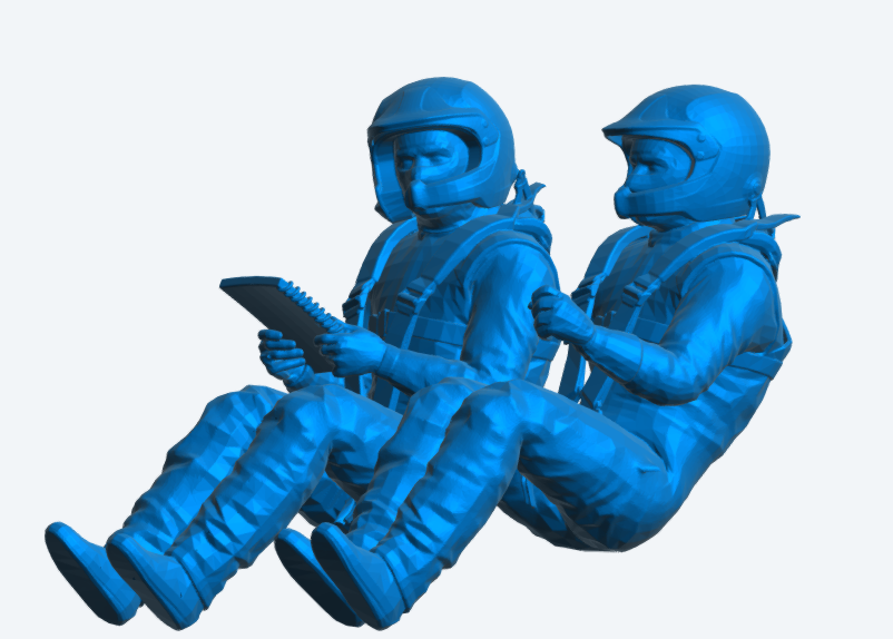 C54 Modern WRC Co-Driver – Pace Notes Pose, Unpainted