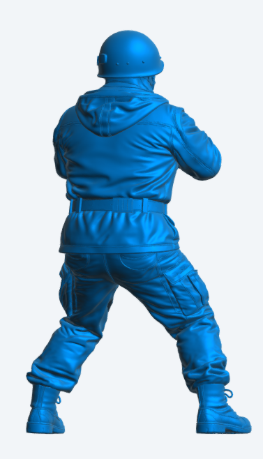 N76 Modellfigur – Kanonenbesatzung der Royal Navy in Flammschutzbekleidung, unbemalt)