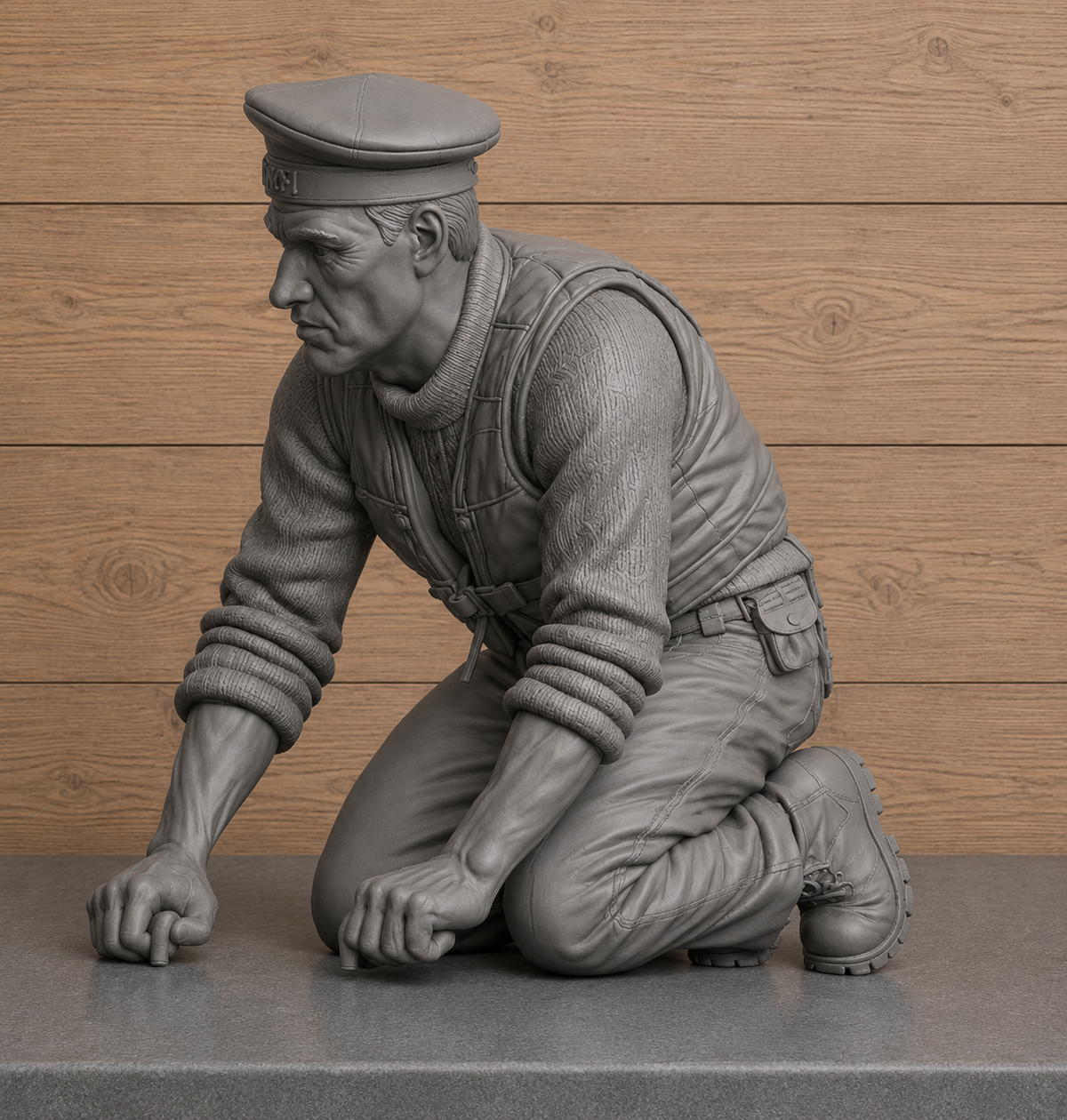 CMB5 Royal Navy Coastal Forces Crewman – Unpainted Multi-Scale Model Figure