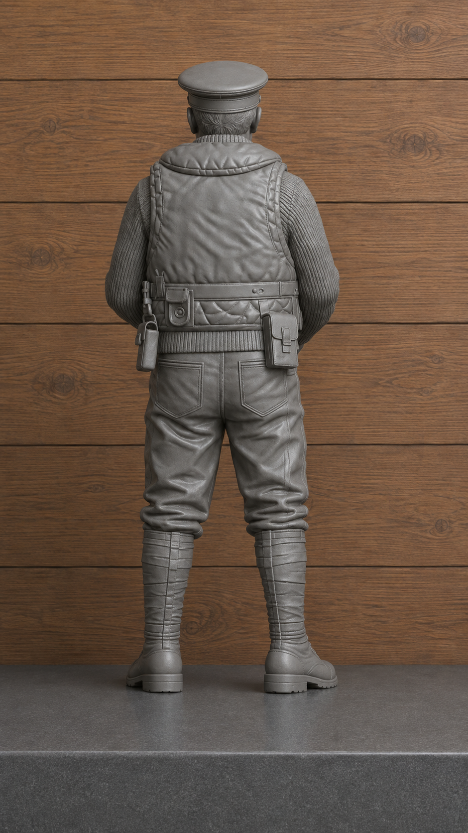 CMB10 Unpainted WWI Royal Navy Coastal Forces Crewman with Lewis Gun Magazine