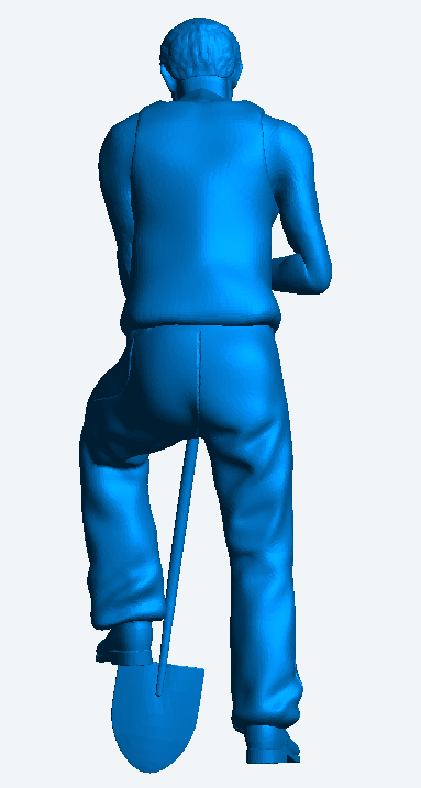 M50 1/43 multi Scale Man digging with One Foot on the Spade