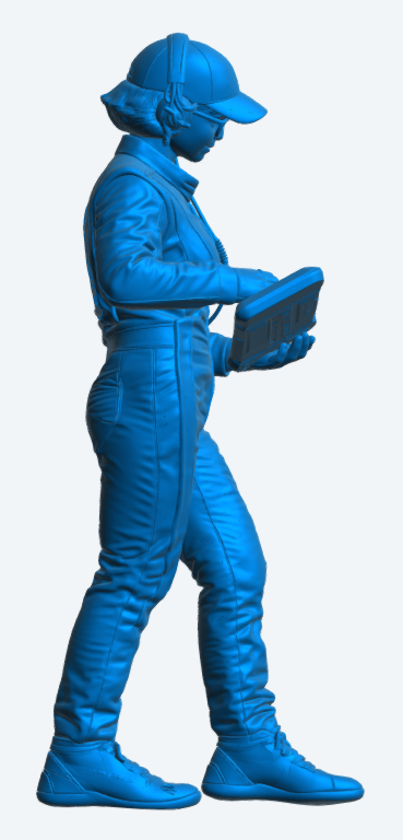 C60 Modern WRC Engineer – Standing Tablet Operator, Unpainted