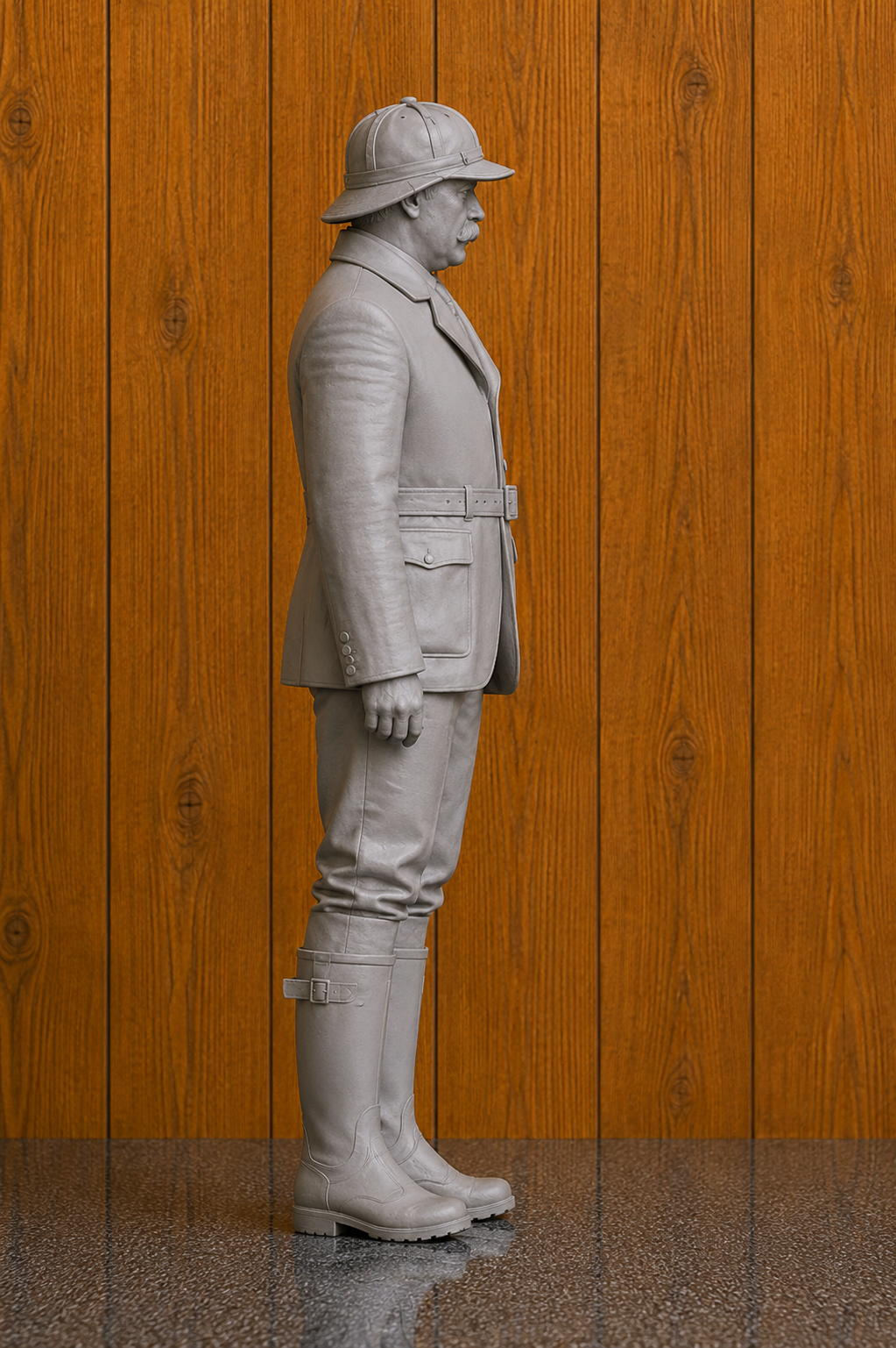 N77 Maßstabgetreue Modellfigur – Kanonenbesatzung der Royal Navy in Anti-Flash-Ausrüstung, unlackiert