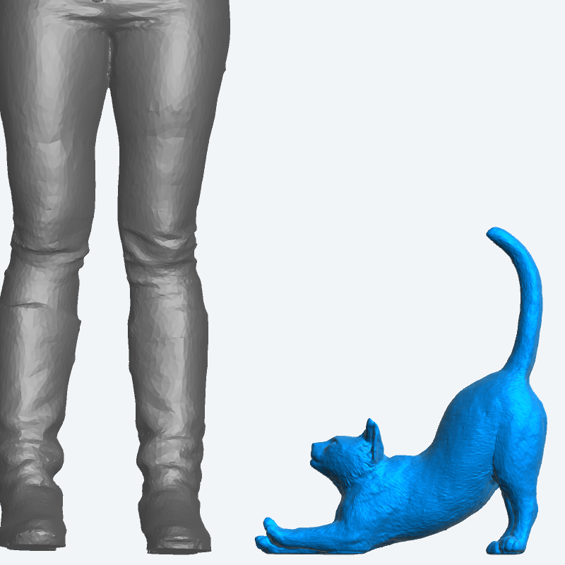 A28 Highly Detailed Scale Model Stretching Cat