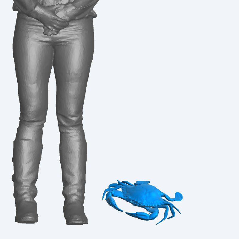 A32 Medium-Sized Model Crabs โ Realistic Marine Detailing for Fishing Boats & Dioramas