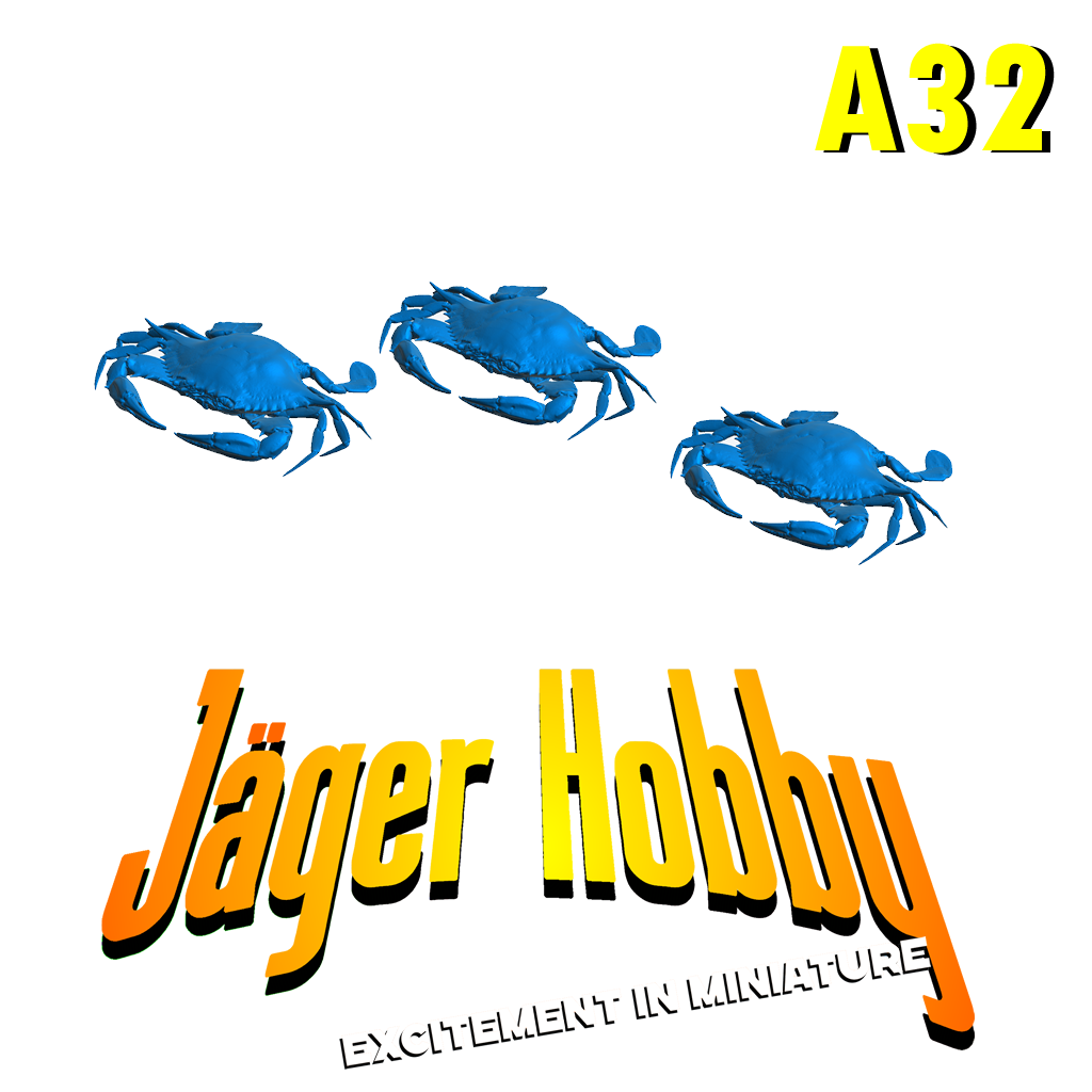 A32 Medium-Sized Model Crabs โ Realistic