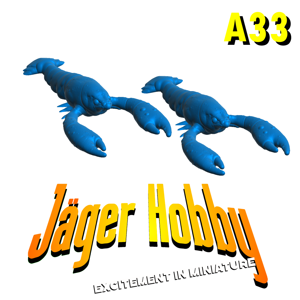 A33 โ 2x Large Model Lobster/Crayfish for RC Fishing Boats & Dioramas