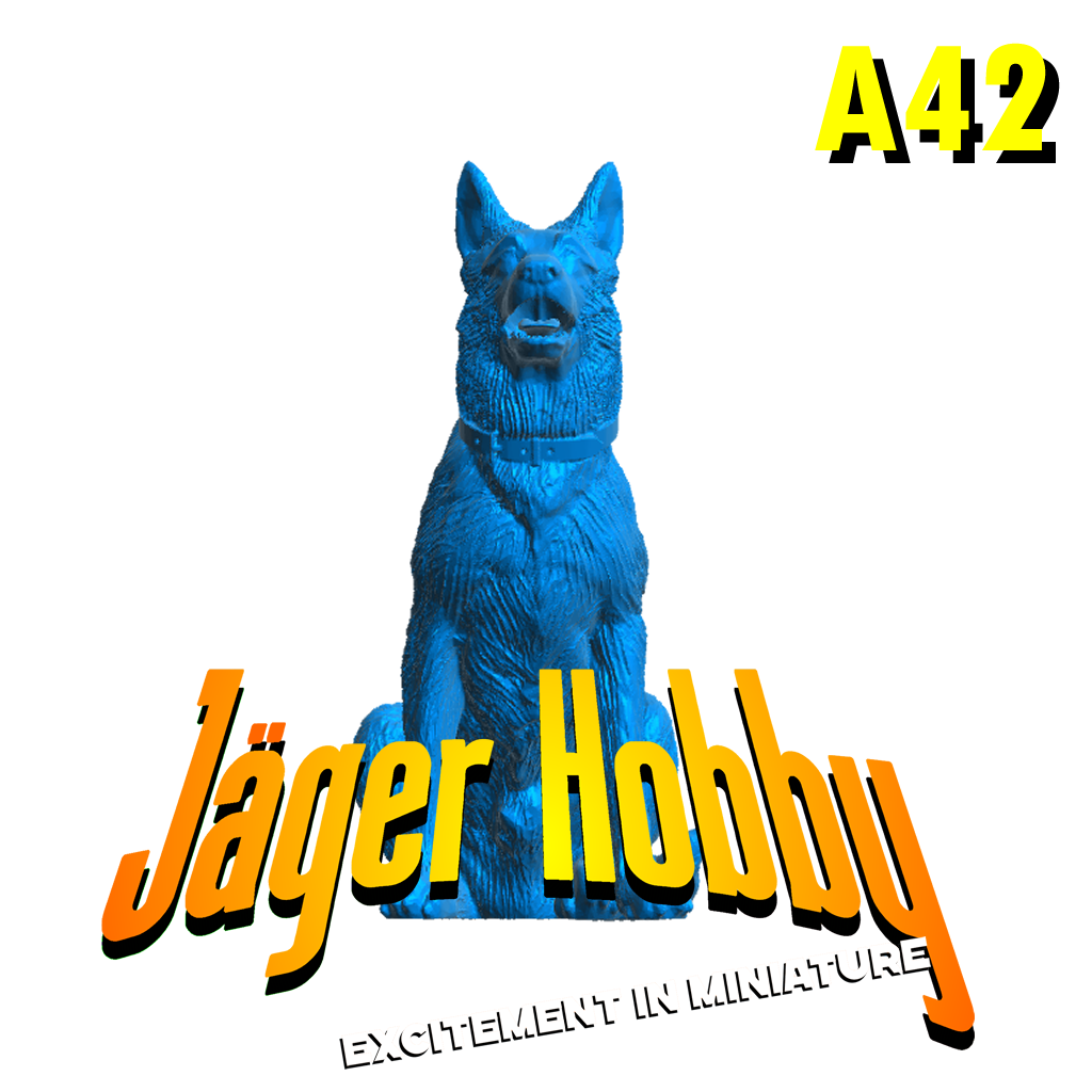 German Shepherd dog for Military, Security, or Civilian Dioramas A42