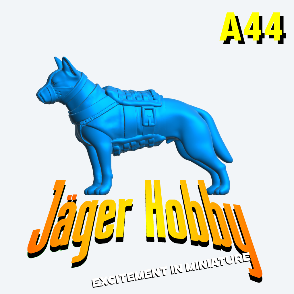 Scale Armoured Dog for Tactical, Military, or Sci-Fi A44 –