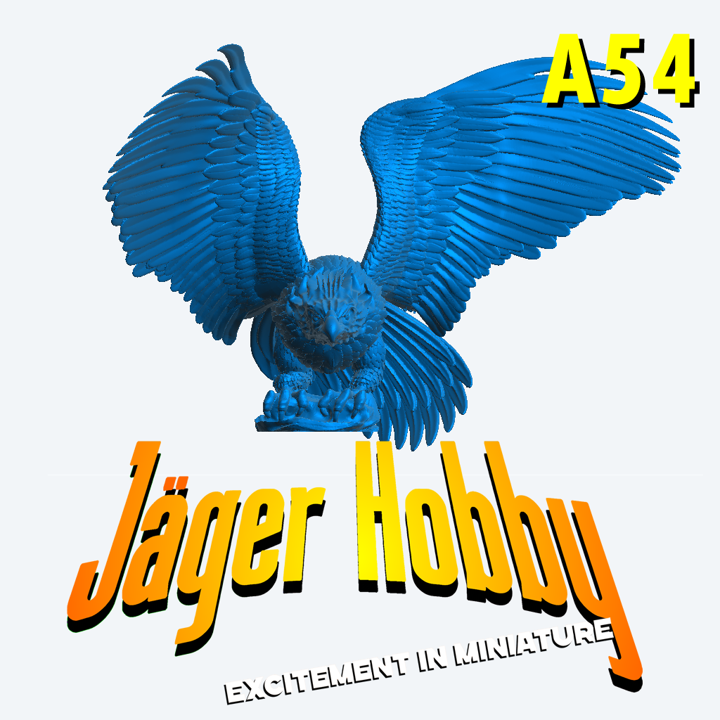 Scale Model Majestic Eagle with Wings Spread Wide A54