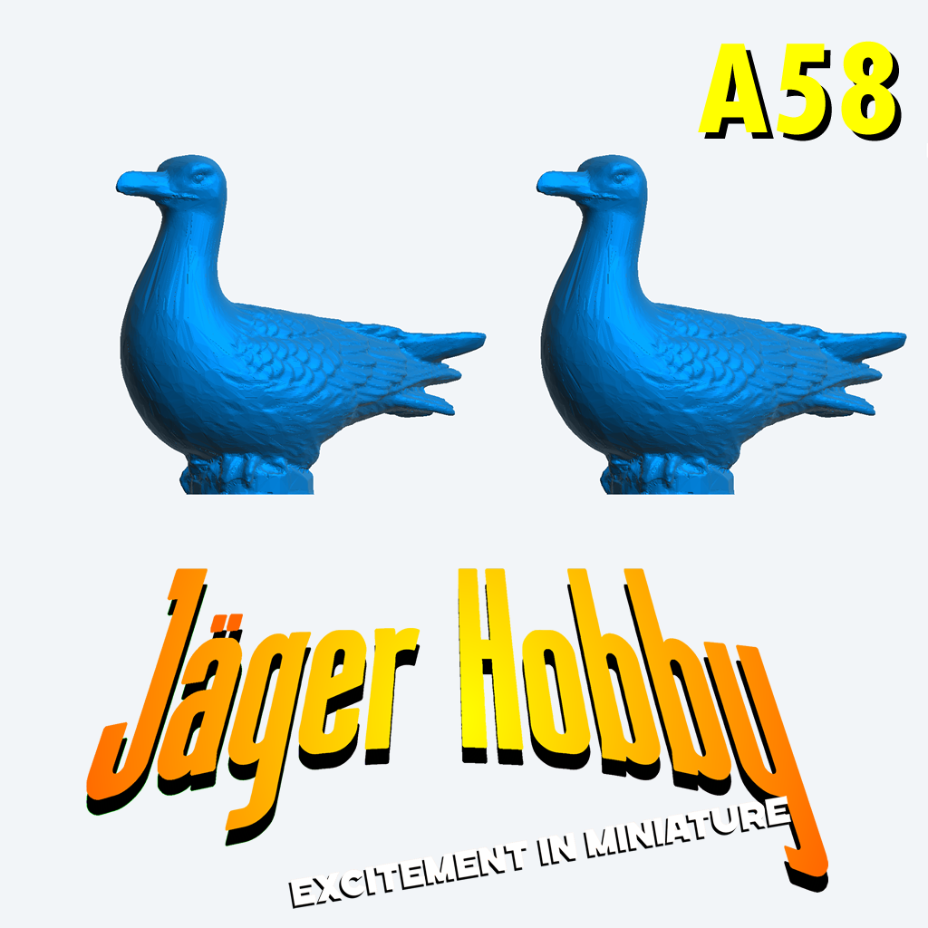A58 – Seagull on Deck – Scale Model Figure