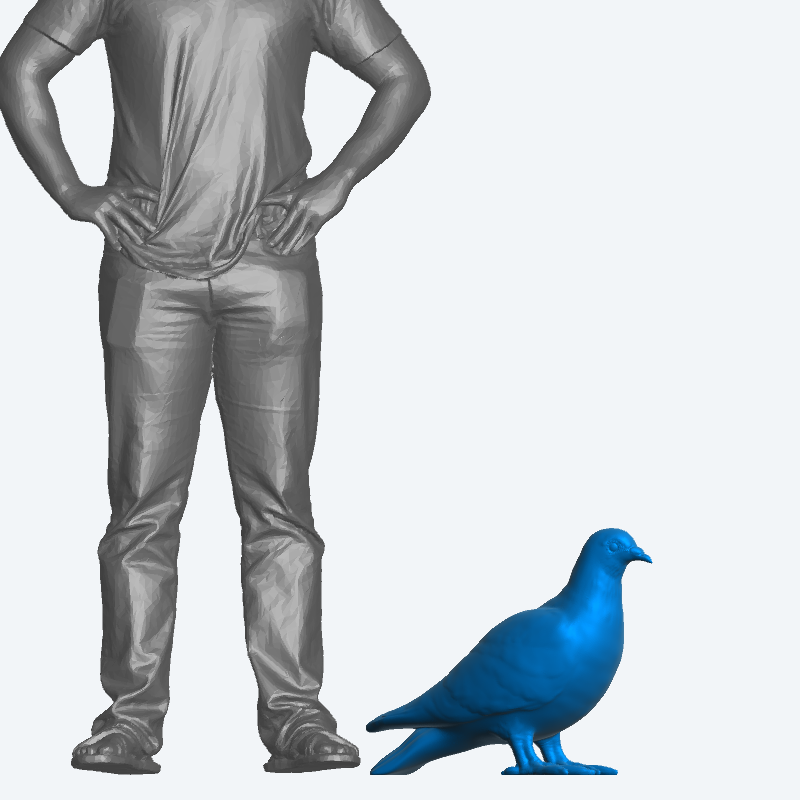 A59 – Pigeon or Dove Standing for Urban, Memorial, or Nature Dioramas