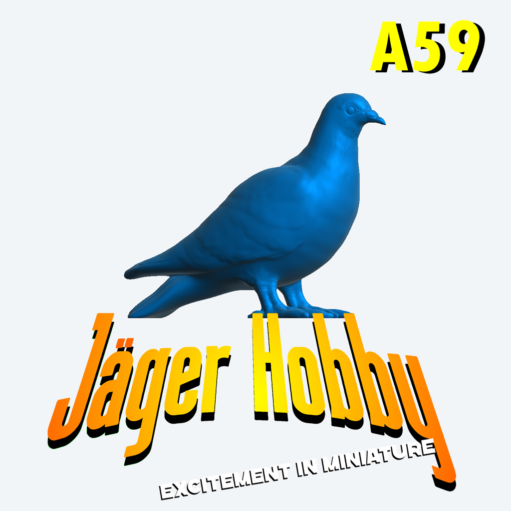A59 – Pigeon or Dove Standing for Urban, Memorial, or Nature Dioramas