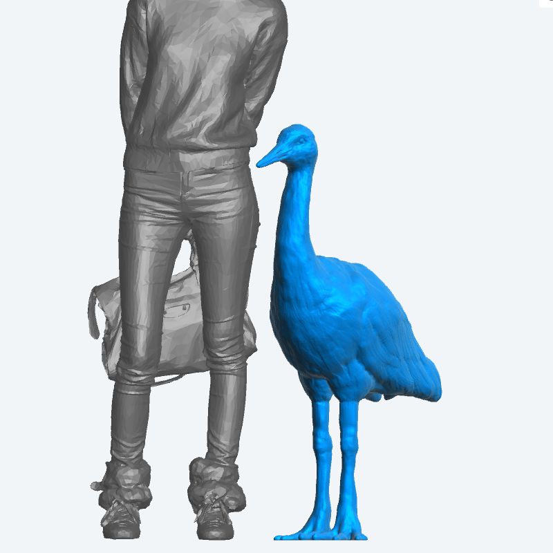 Ho OO Scale Crane Standing for  Zen Garden, and Wildlife Dioramas A67