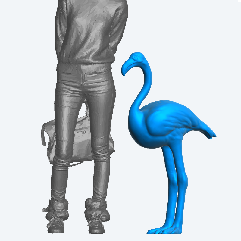 A69 – Flamingo Standing Pose for Wetland, Tropical, and Garden Dioramas