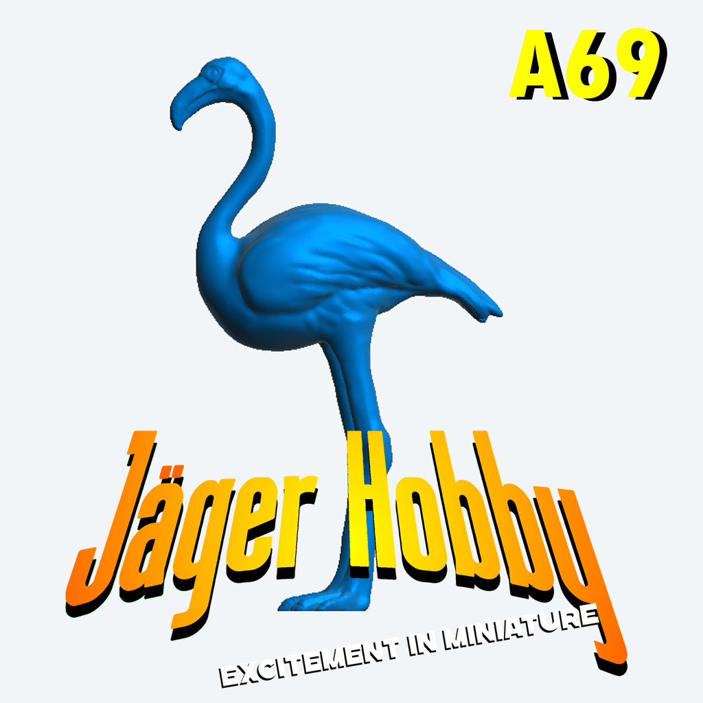 A69 – Flamingo Standing Pose for Wetland, Tropical, and Garden Dioramas