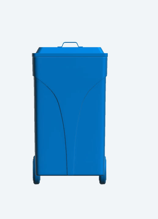 DA2 – 1/43 Scale Model Modern European Style Wheelie Bin