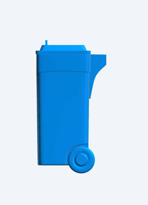 DA2 – 1/43 Scale Model Modern European Style Wheelie Bin