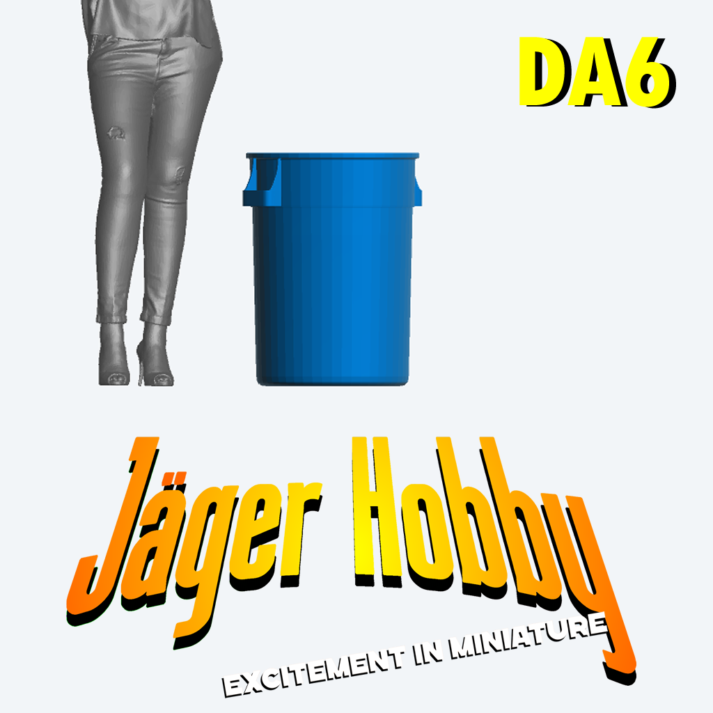 DA6 – 1/72 Multi Scale Model Plastic Rubbish Waste Bin