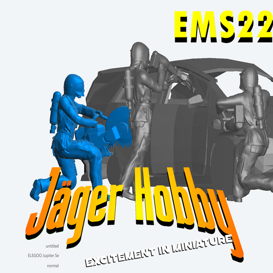 EMS22 – Rescue Firefighter with Large Stihl Chop Saw   1/76, 1/64, 1/43, 1/35, 1/32, 1/24 1/18