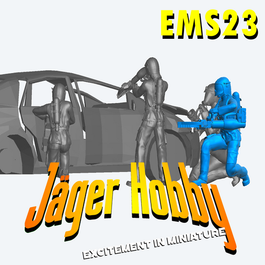 EMS23 – Model Firefighter with Pneumatic Spreader Rescue Tool 1/43, 1/35, 1/32, 1/24 1/18