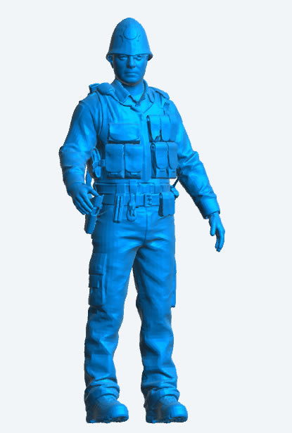 EMS15 – Modern UK Police Officer Scale Model Figure (Standing Pose)