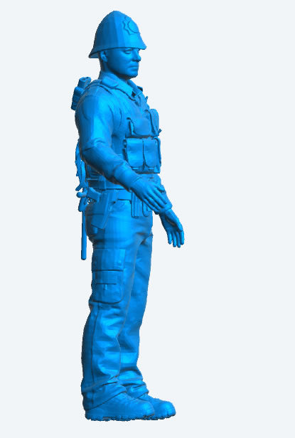 EMS15 – Modern UK Police Officer Scale Model Figure (Standing Pose)