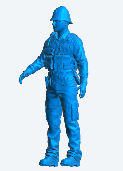EMS15 – Modern UK Police Officer Scale Model Figure (Standing Pose)