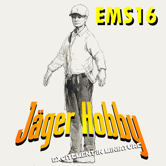 EMS16 – Female Police Officer with Outstretched Arms Forming a Barrier Available in 1/76, 1/64, 1/43, 1/35, 1/32, 1/24, and 1/18 scales