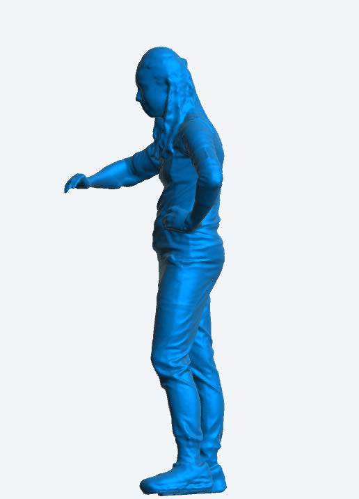 EMS29 – Scale Model Figure Unpainted Female Paramedic Checking Watch
