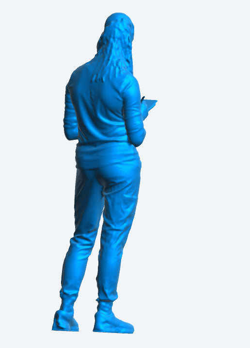 EMS30 – Scale Model Figure: Female Doctor with Stethoscope Checking Chart