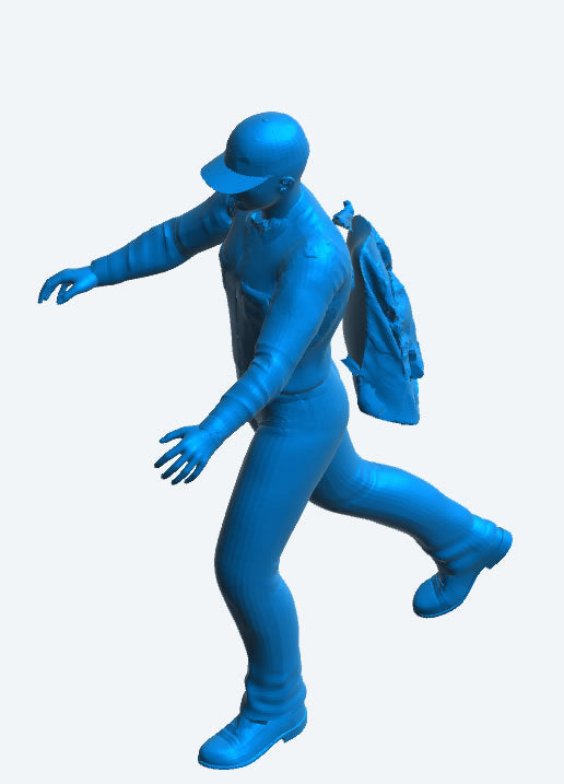 EMS31 Unpainted Paramedic Pushing Stretcher – Scale Model Figure