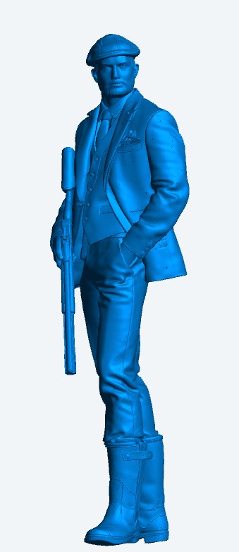 L10 Country Gentleman Figure – Relaxed Shooter Standing Pose Unpainted