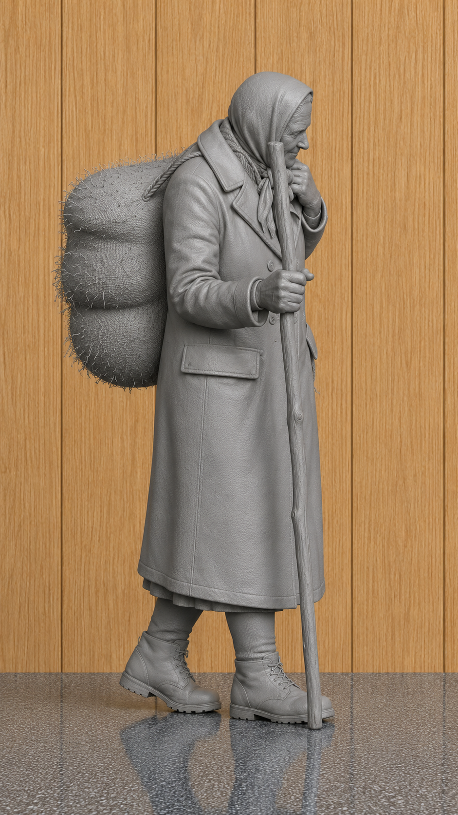 L36 Yorkshire Shepherdess Figure – Unpainted Scale Model Rural Farm Worker James Herriot's All Creatures