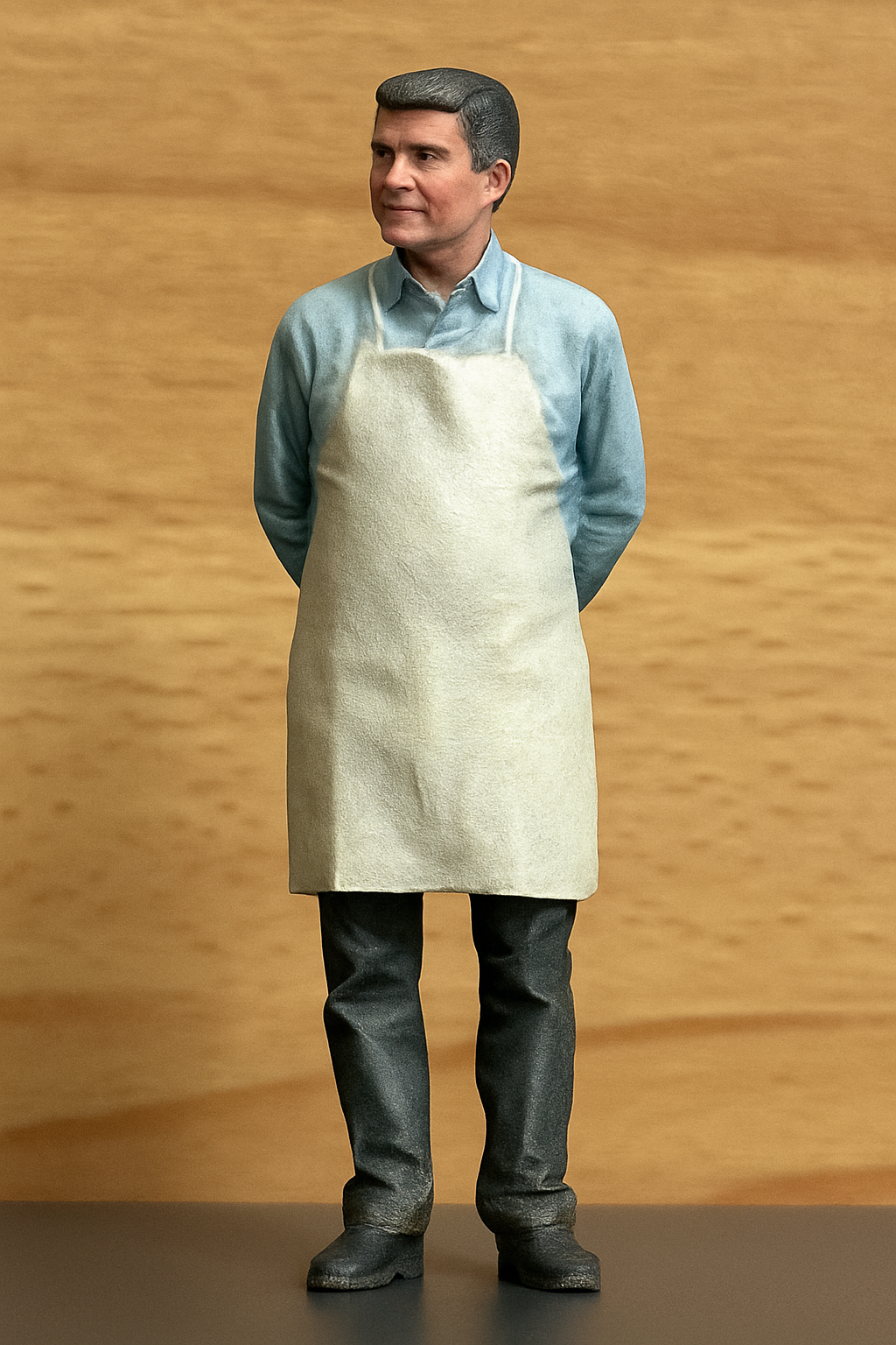 M22 1/10 Scale Butcher Shopkeeper / Toy Maker – Architecture Model Figure