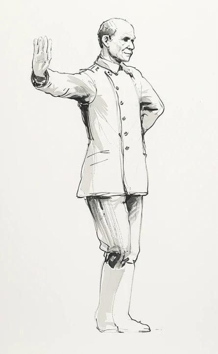 Edwardian Naval Officer Leaning Figure | Jager Hobby M25